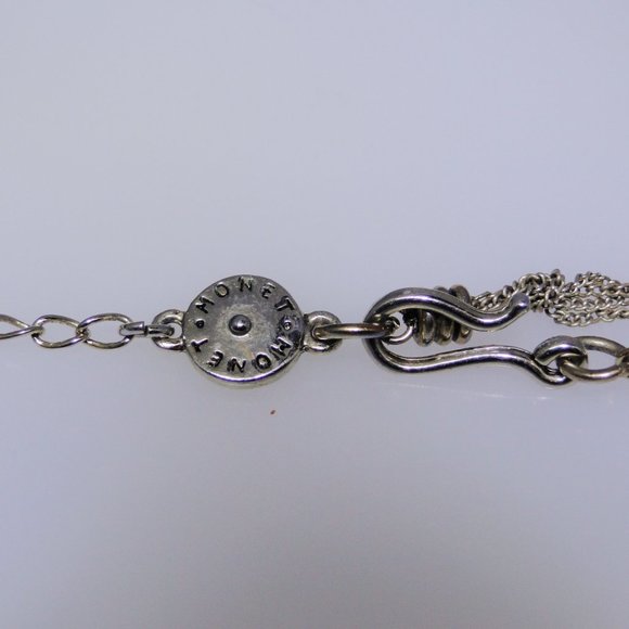 Monet necklace with super fine gold tone chains, faux tortoise shell - Picture 5 of 6